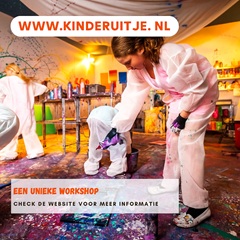 Gooien met verf Kinderfeestje Kinderuitje